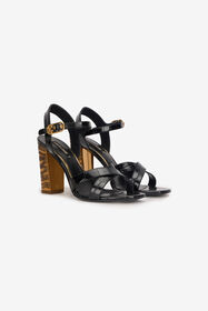 RC Sandals With Straps And Thick Heel Black VKS026-PZ579