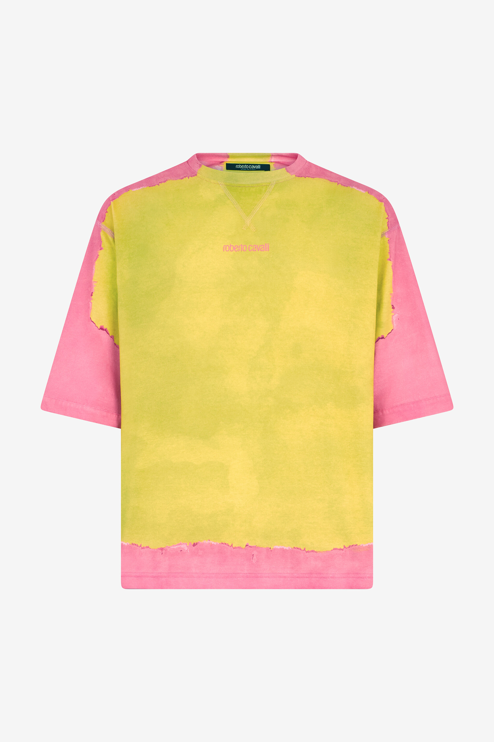 RC Yellow And Pink Color-Block T-Shirt YELLOW WNT62D-JD060