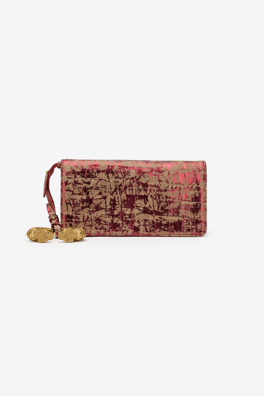 RC Pochette Roar Burdeos Cuero Laminado RED RKB012-PG012