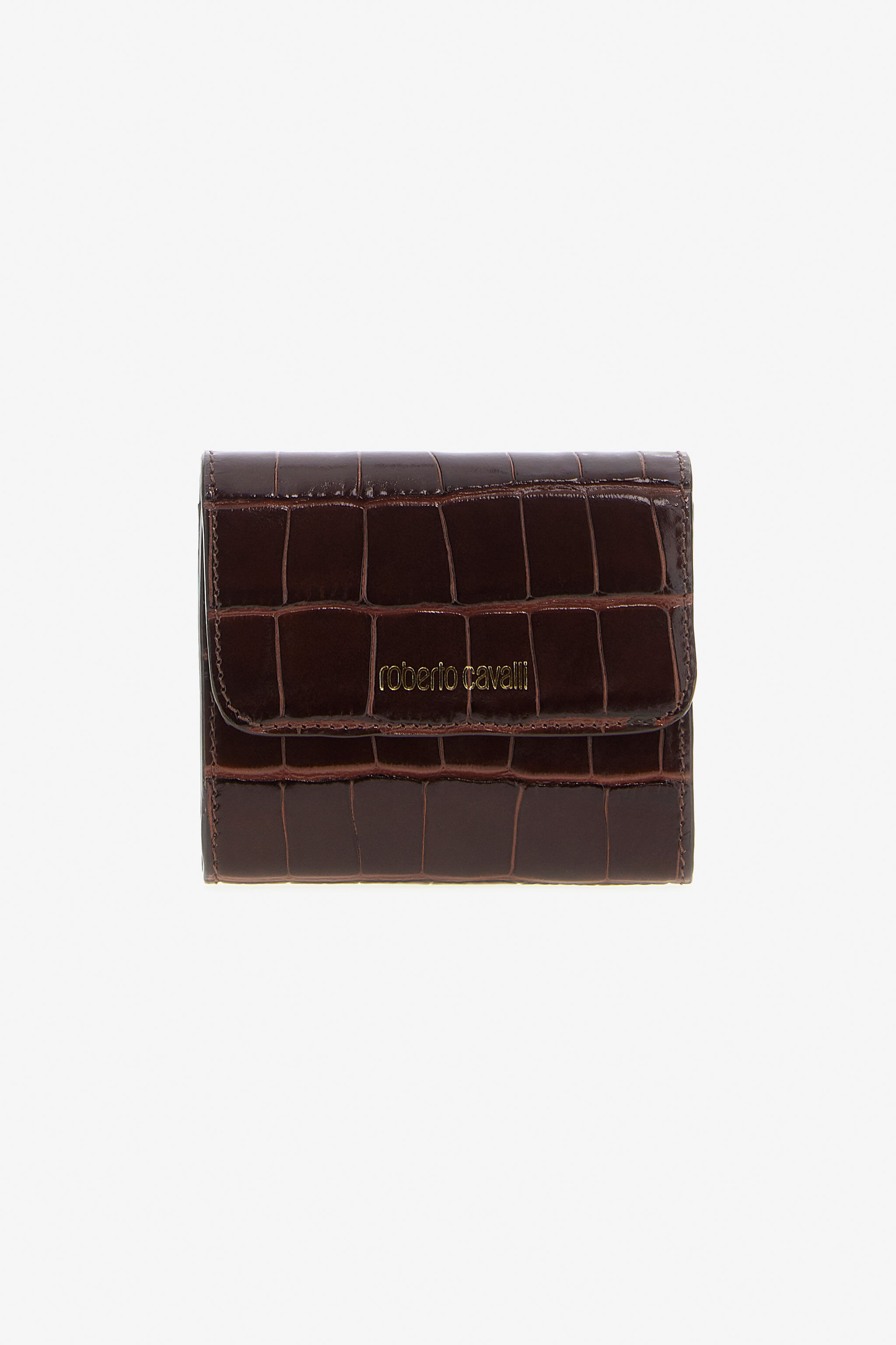 RC Tarjetero De Piel Efecto Cocodrilo Marrón Marrón oscuro TKA004-PZ975