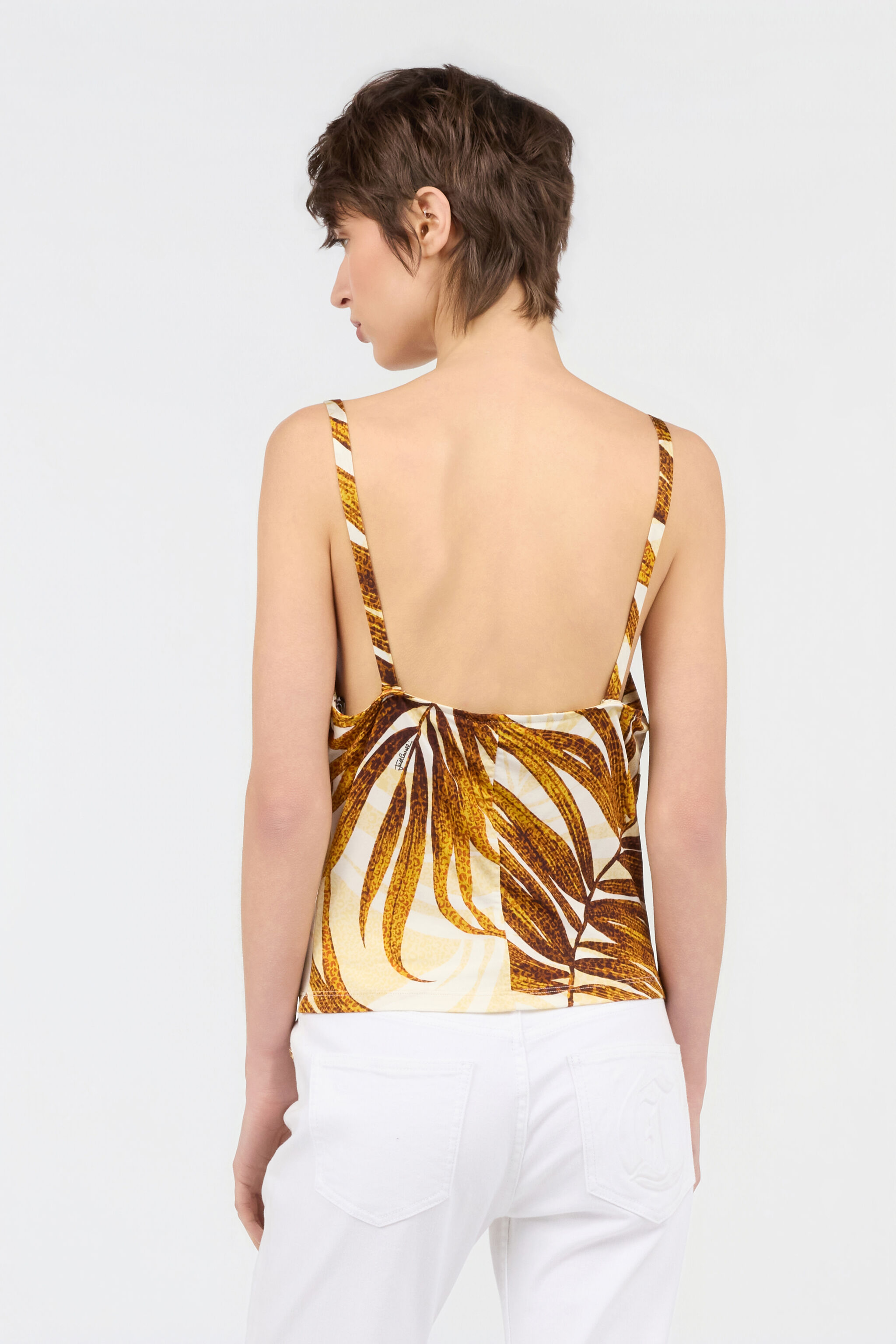 JC Top mit Golden Palm-Print DAFFODIL WFT271-WF669