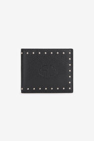 RC Leather Wallet With Studs Black VRA005-PZB05