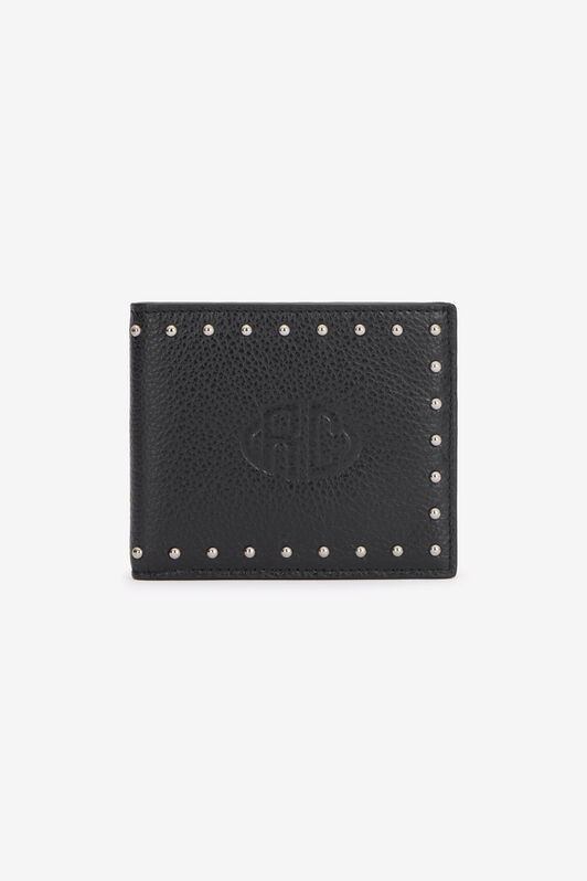 RC Cartera De Piel Con Tachuelas Negro VRA005-PZB05
