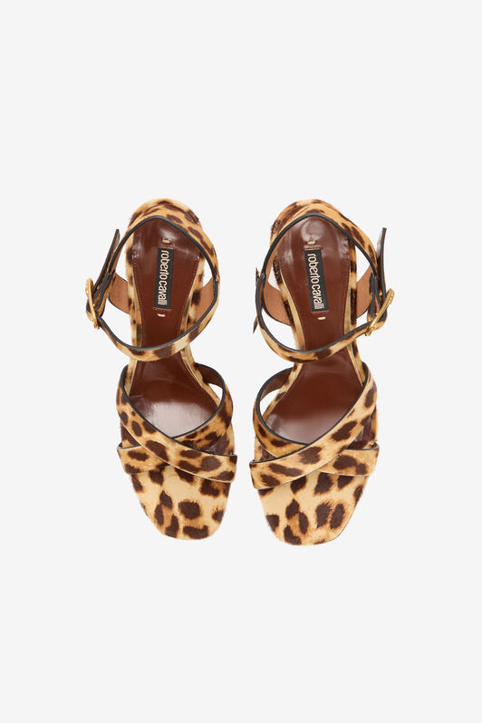 RC Sandalen Hairy Cheetah Skin Braun VKS011-PZA92