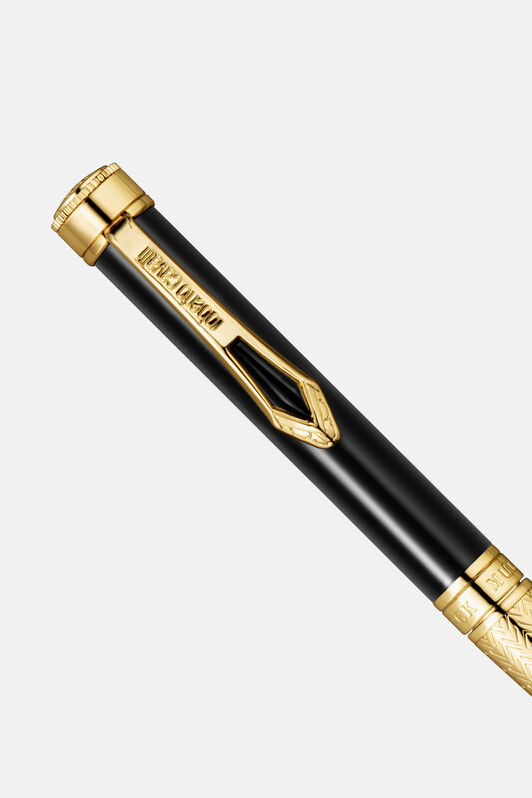 RC Bolígrafo Lacado Roberto Cavalli, Color Oro y Laca Negra GOLD VALG09-IG273