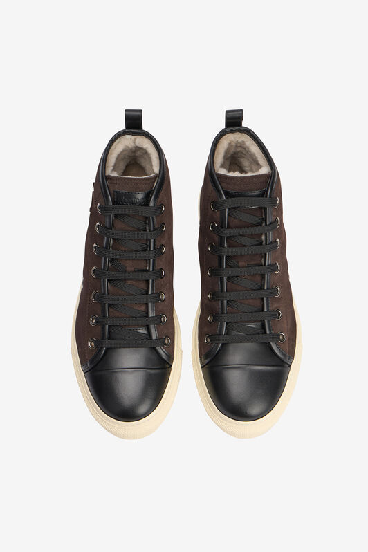 RC Hohe Sneakers in Schokoladenbraun mit Monogramm RC CHOCOLATE VRS019-PNM00