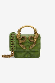 RC Small Serpentine Bag In Green Leather PISTACHIO WKB002-PZ119