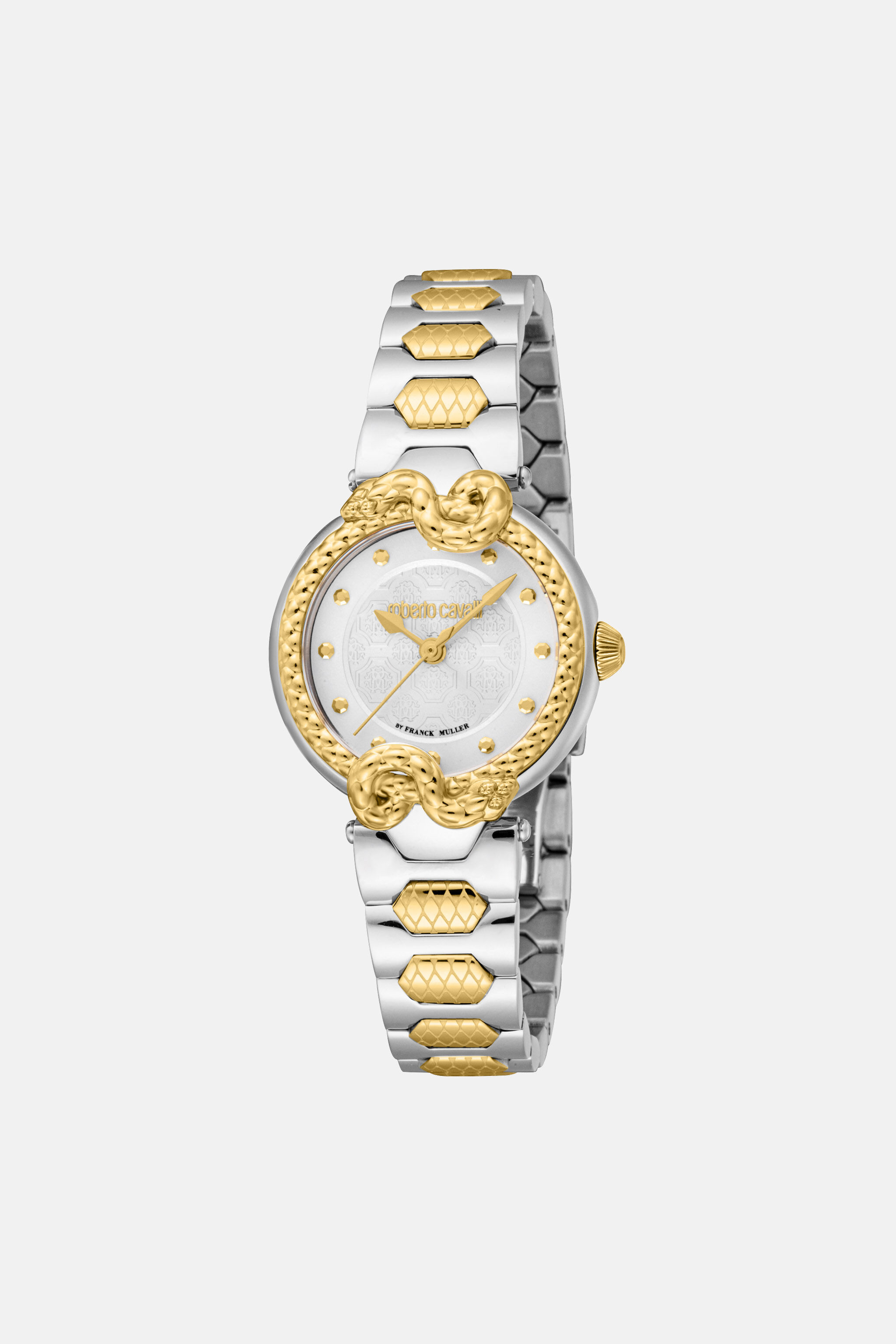 RC Roberto Cavalli by Frank Muller Snake Core watch Silber/Gold SALG25-IG169
