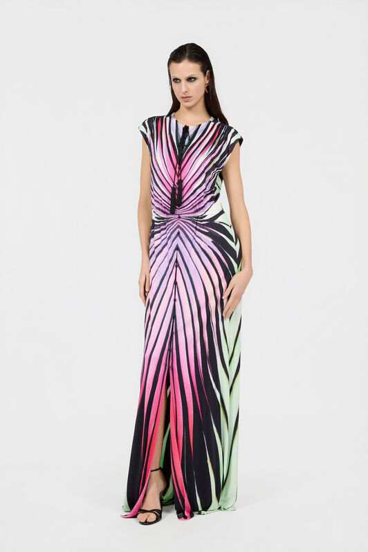 RC Maxikleid Mit Ray Of Paradise-Print MULTICOLOR XKT194-NUM33