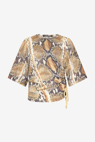 RC T-Shirt mit Python-Print Braun UWT605-KWN93