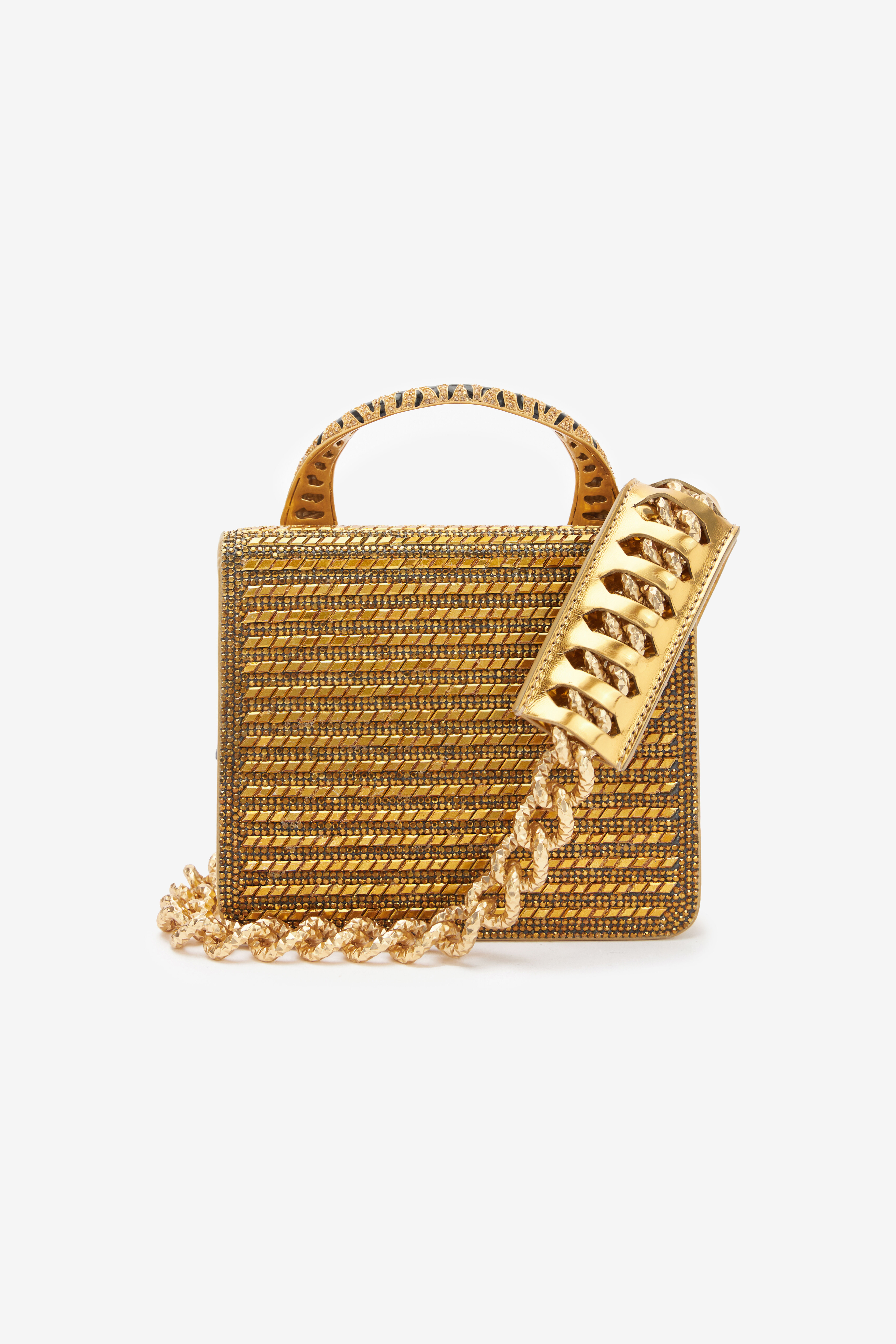 RC Mini Roar Bag Con Cristalli Oro SKB025-PZC98