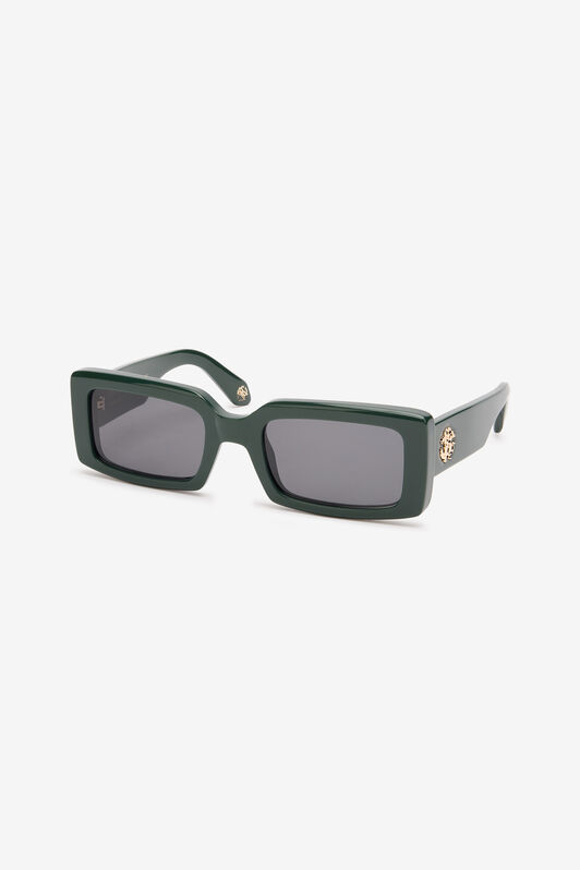 RC Square Sunglasses with RC Monogram Vert foncé SALD43-ID154