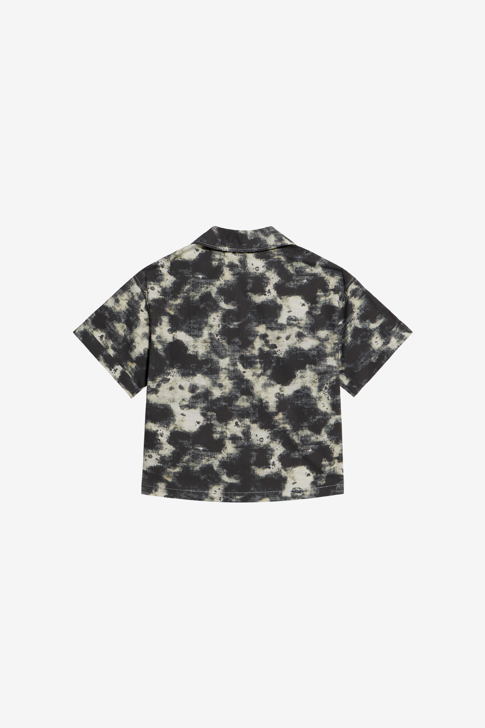 JU Camicia In Cotone Con Motivo Camouflage CAMOU BLACK WJT70J-6SR15