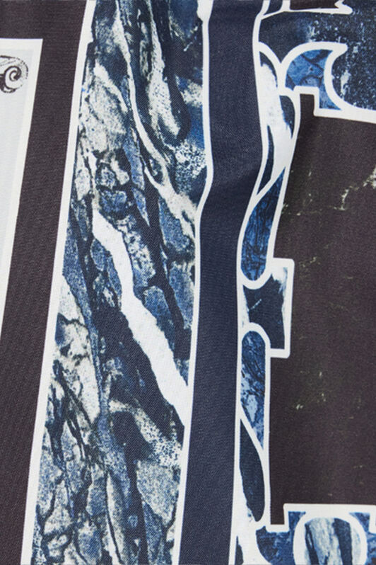 RC Short De Bain À Imprimé Marble Et Fang Bleu foncé URH00A-5RN65