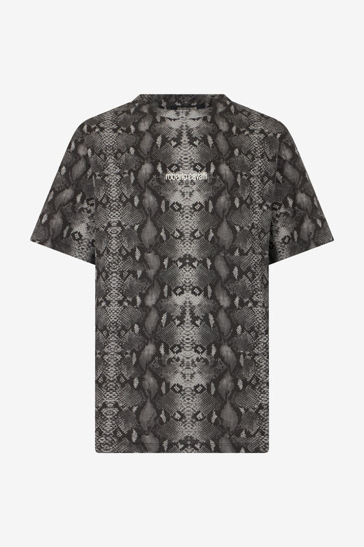 RC T-Shirt Mit Python-Print PYTHON DARK GREY SOT60L-JD020