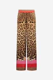 RC Palazzo Pants with Cavalli Pop Print CORAL RED WQT210-OZR33