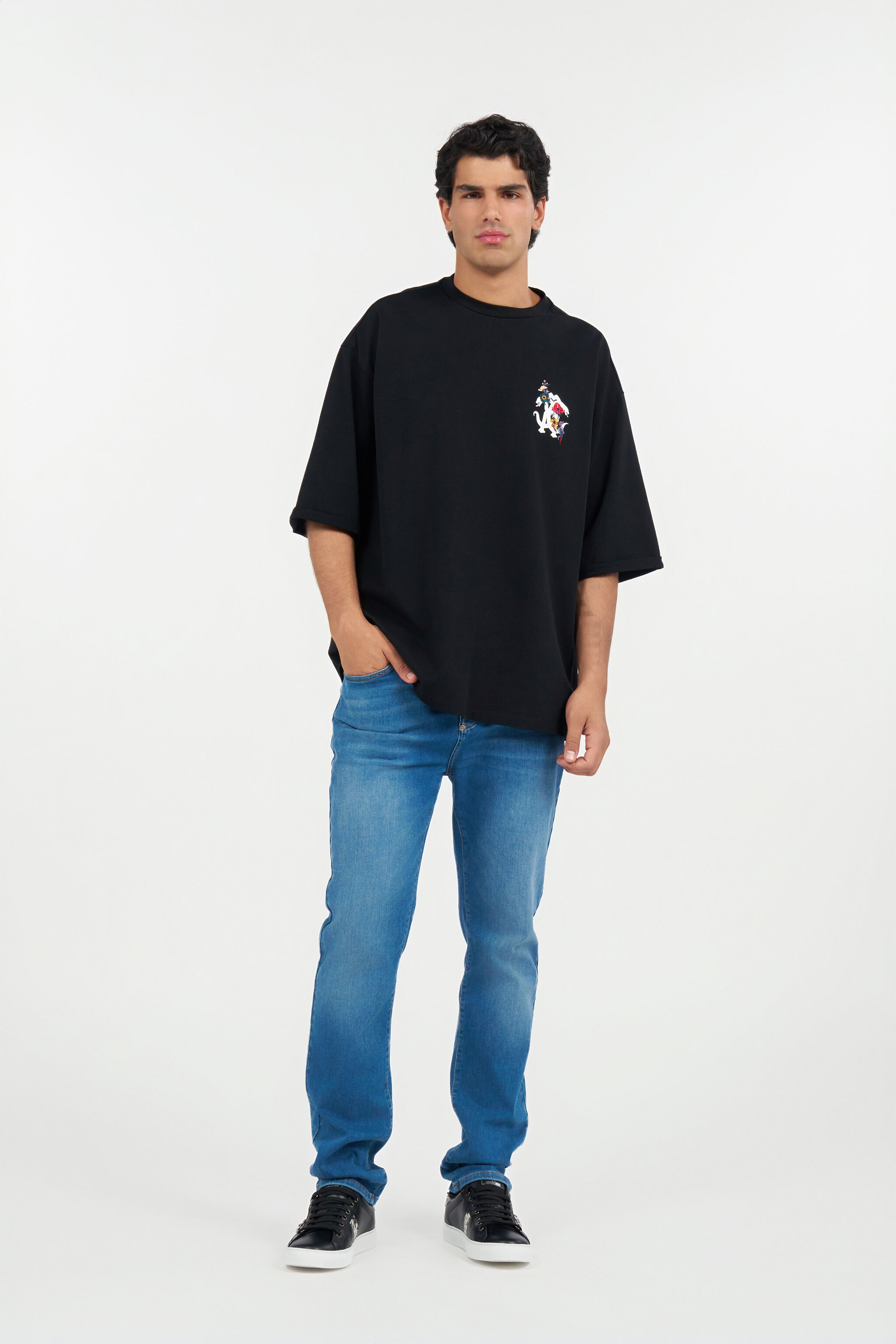 RC Oversize-T-Shirt BLACK WNT62B-JD060