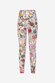RC Florentine Flowers Print Leggings BEIGE WQT23A-LNR29