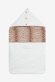 JU Leopard print sleeping bag MILKY WHITE VJT801-JD001