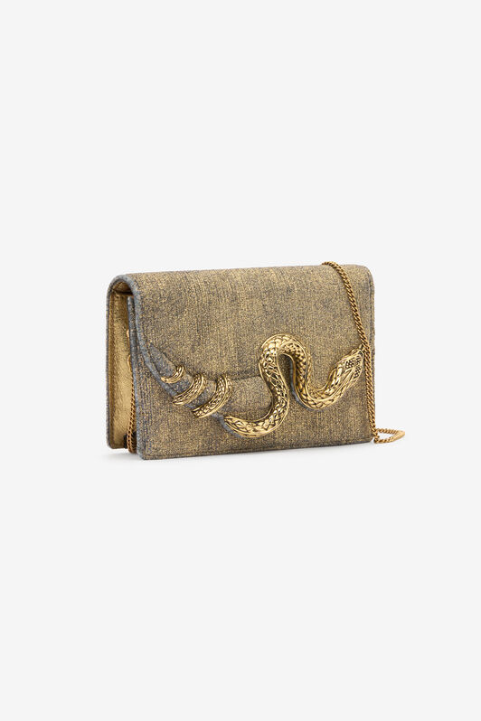 RC Sac doré effet brossé avec serpent GOLD WWB001-VZ010