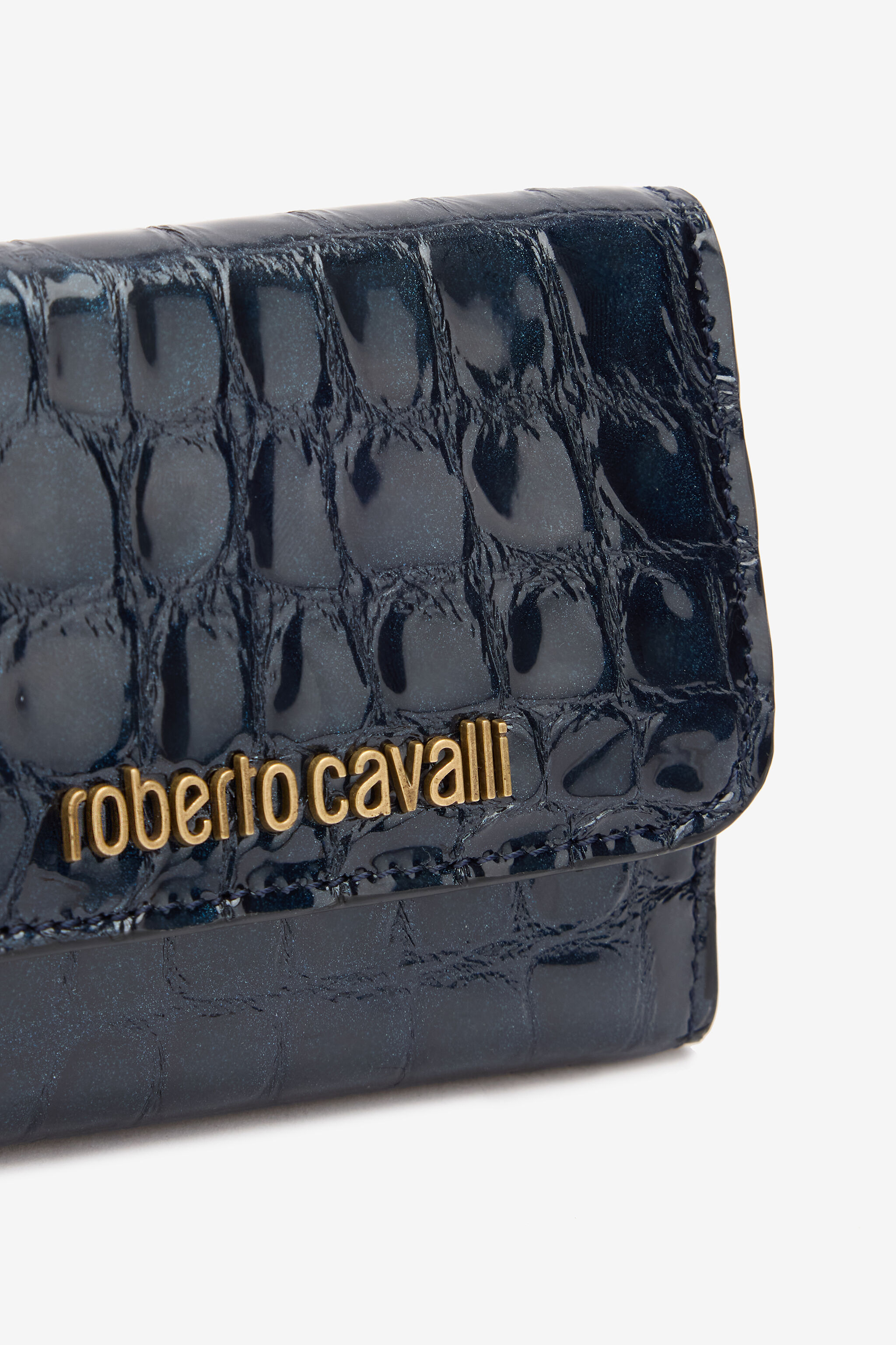 RC Porte-cartes Façon Écailles De Crocodile Bleu foncé TKA002-PZE01