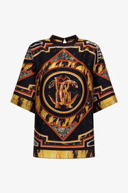 RC T-Shirt mit Marble-Print Orange TWT602-SKN44