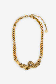 RC Serpentine Gold Necklace OLD GOLD WKG013-AM001