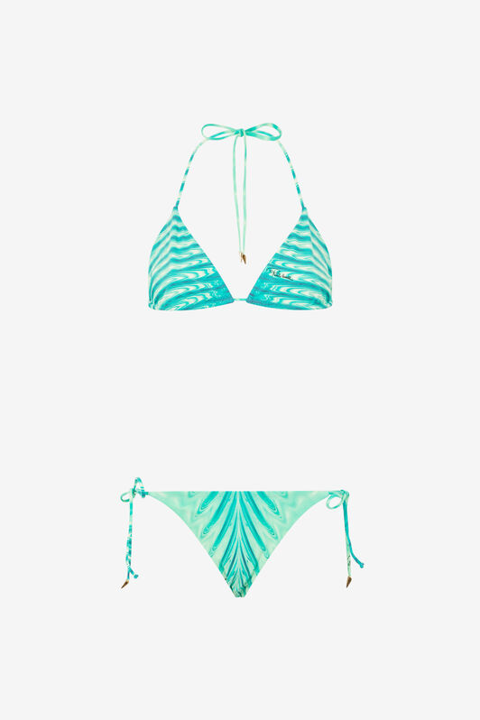 RC Bikini mit Print Allover Hellgrün UKW001-HVN74
