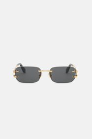 RC Metal rimless sunglasses SHINY ROSE GOLD BK VALD14-ID252