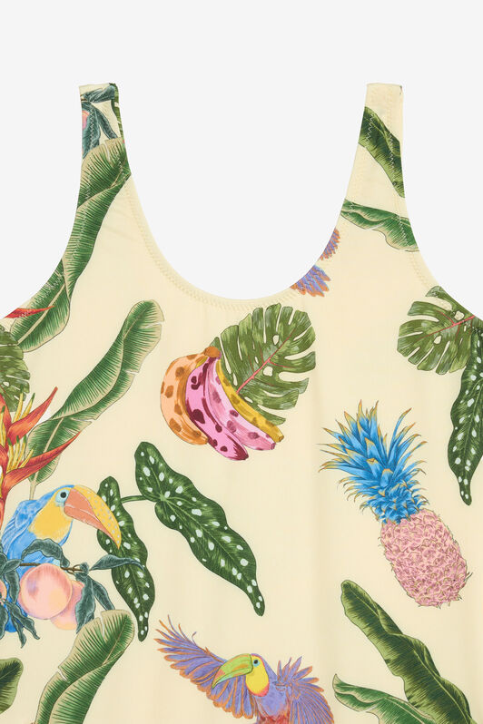 JU Costume intero con stampa Tropicana YELLOW WJT00C-HVR12
