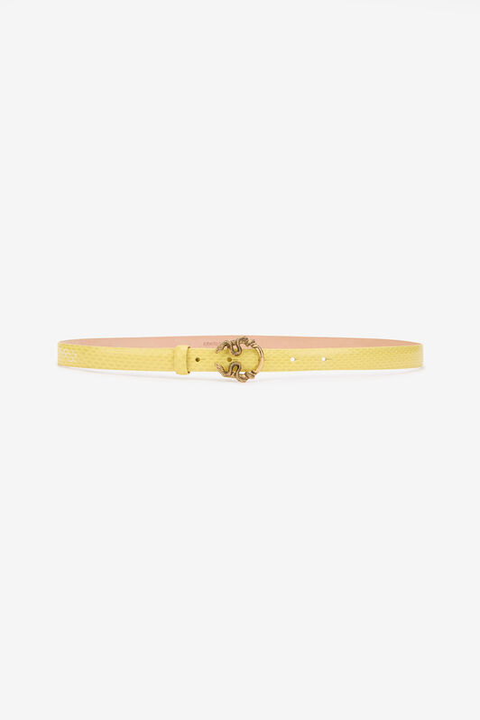 RC Gelber Ledergürtel Mit Schlangenschnalle YELLOW WKC002-PA001