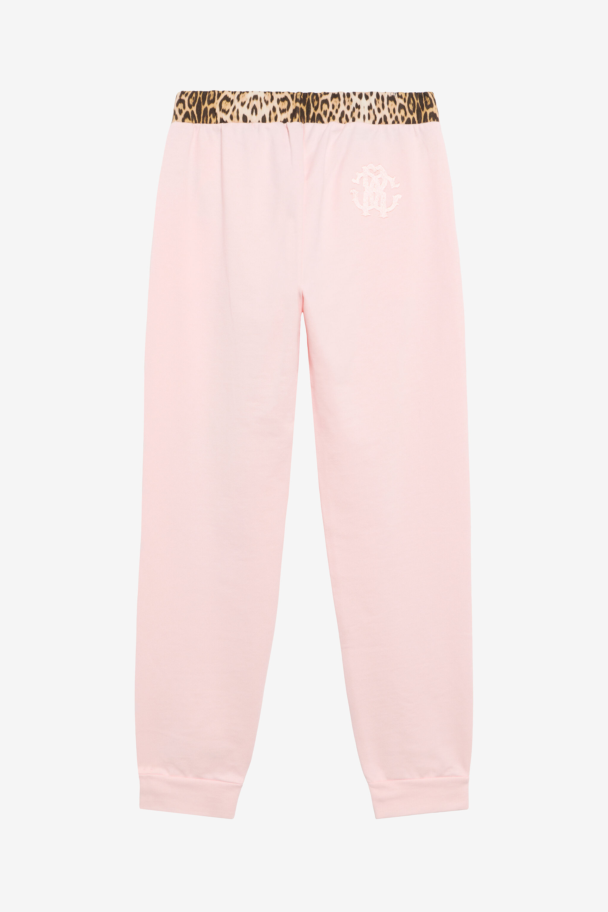 JU Pantalones De Chándal Rosas Con Cintura De Leopardo BABY PINK TJT24O-CF050