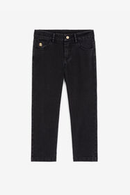 JU Pantalones vaqueros con monograma RC Negro RJJ207-DS015