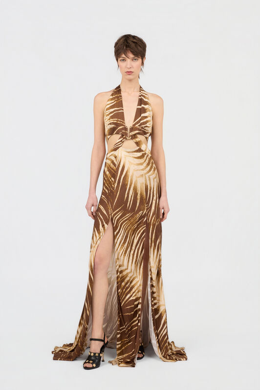 JC Maxikleid mit Natural Barb-Print SABBIA WFT306-WF704