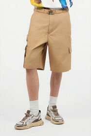JC Belted Cargo Shorts Brown UFT012-UF032
