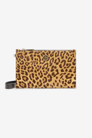 RC Small Jaguar-Skin Print Clutch Brown VKA005-ZV012