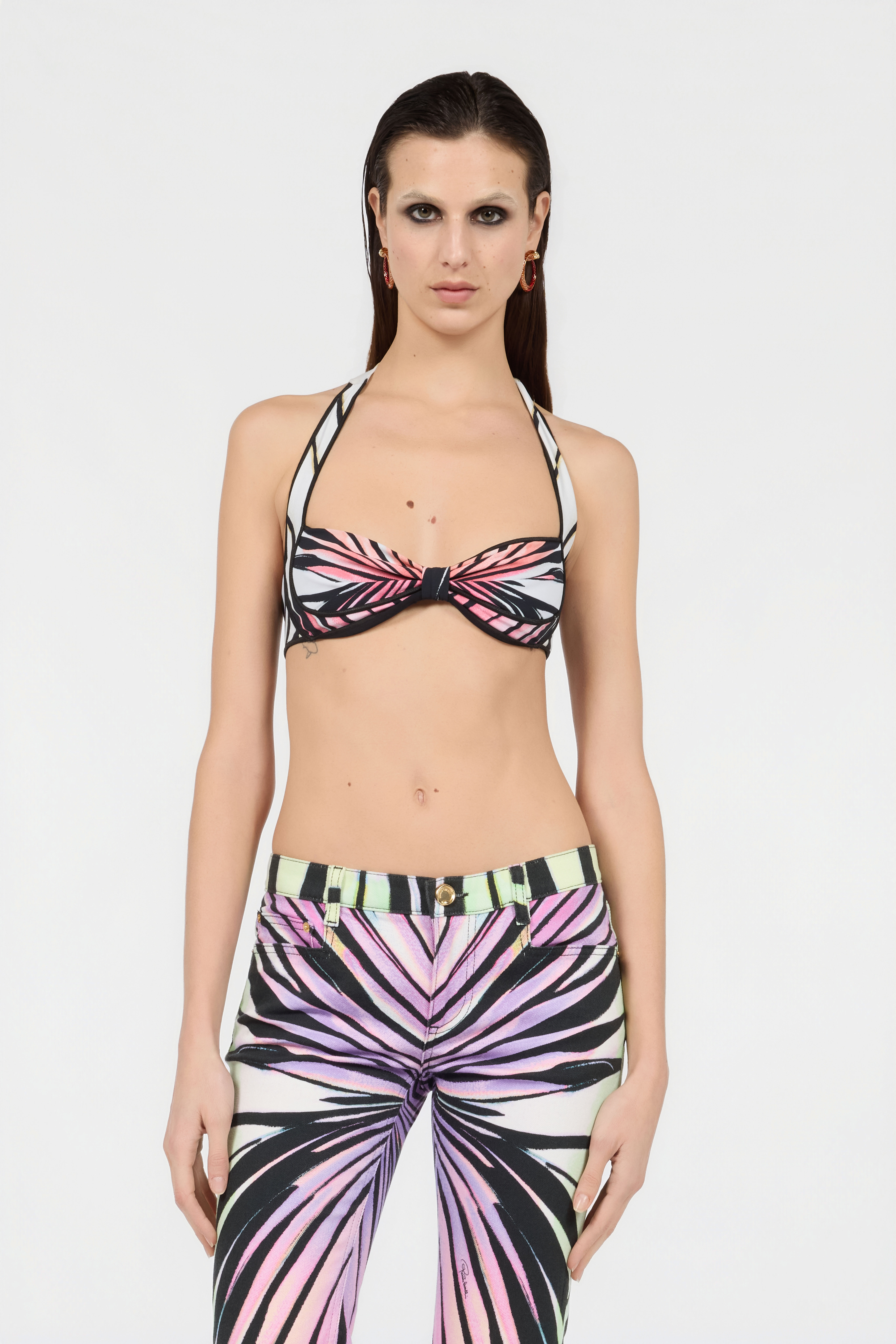 RC Bikini-Oberteil mit Ray Of Paradise-Print CORAL XKW014-HVM33