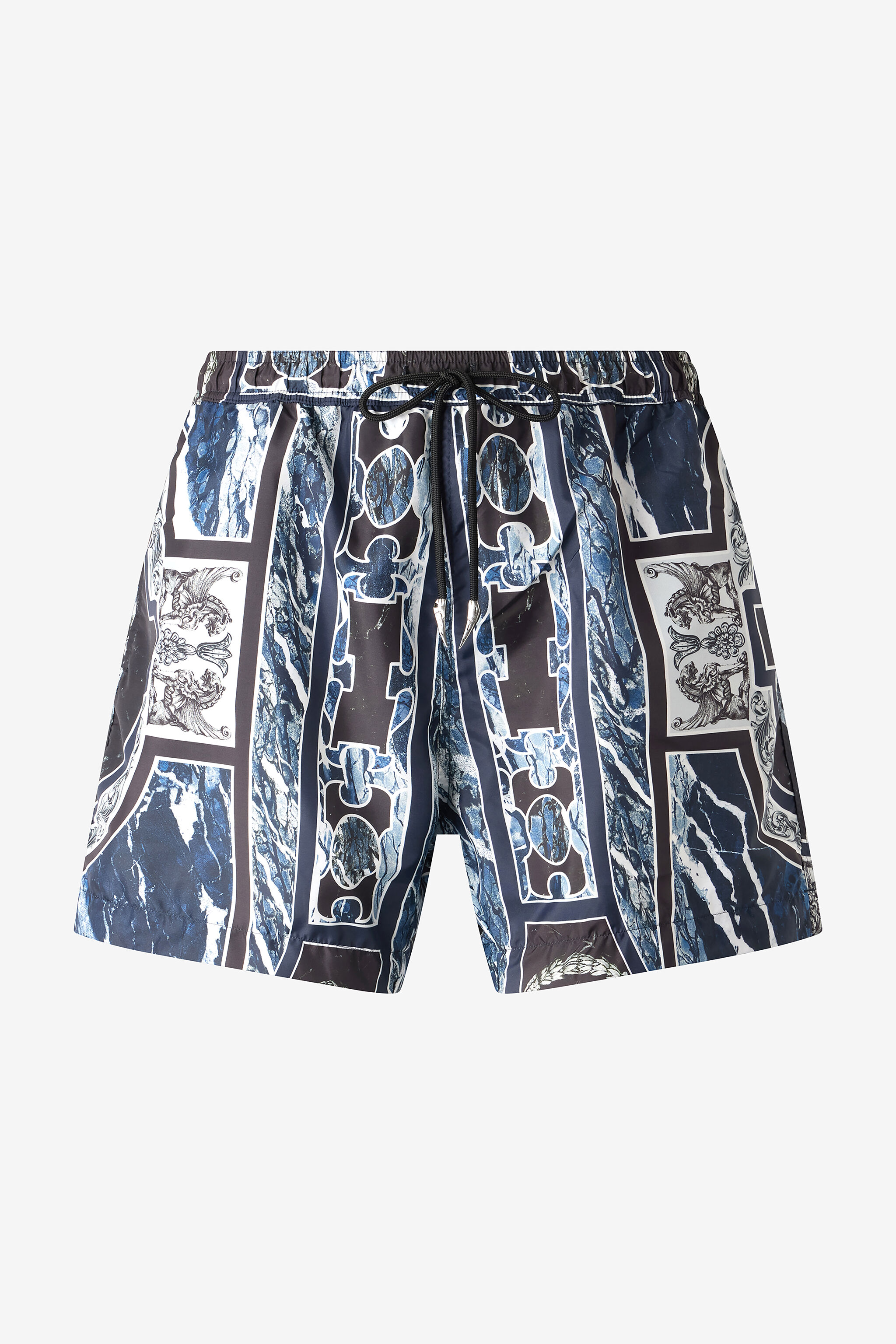RC Short De Bain À Imprimé Marble Et Fang Bleu foncé URH00A-5RN65