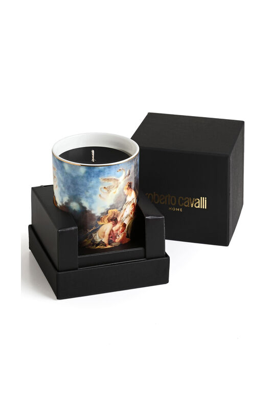 HO Portavelas de porcelana con estampado Wild Leda VARIANTE UNICA QALA05-IA005