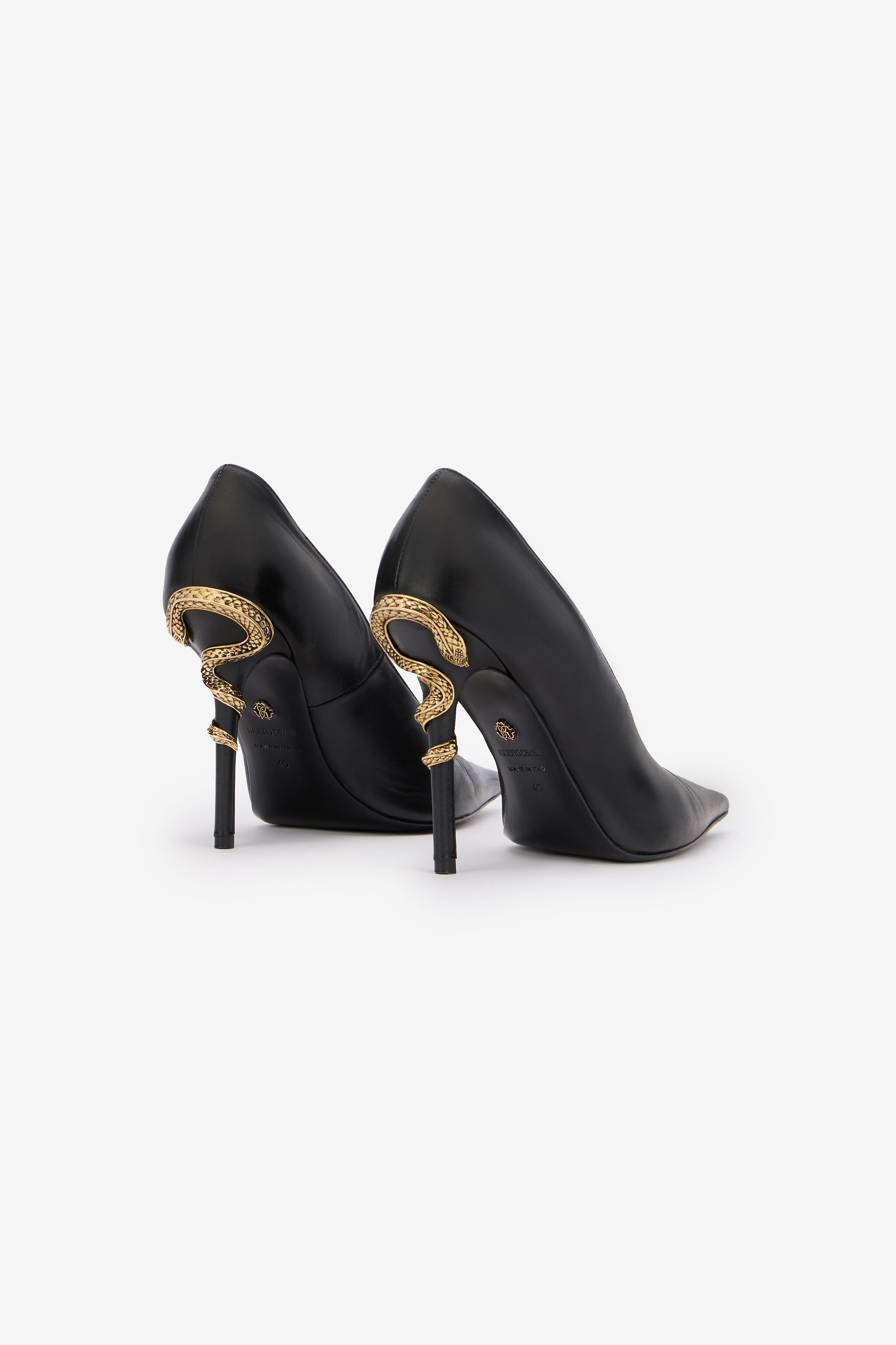 RC Pump Serpentine in pelle BLACK WKS009-PZ319