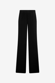 RC Silk palazzo trousers BLACK WKR211-SY001