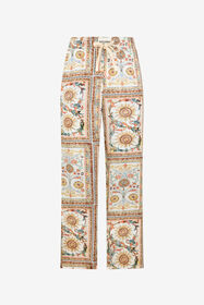 JC Persian Tarot Print Trousers 744 BEIGE + 217 AZZU WFT003-WF004