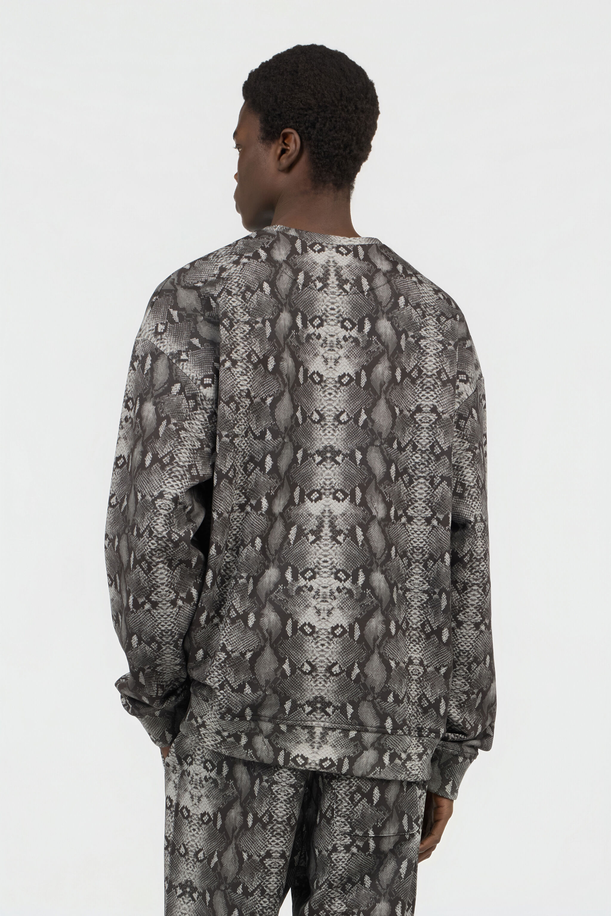 RC Sweatshirt Mit Python-Print PYTHON DARK GREY SOT66I-CF050