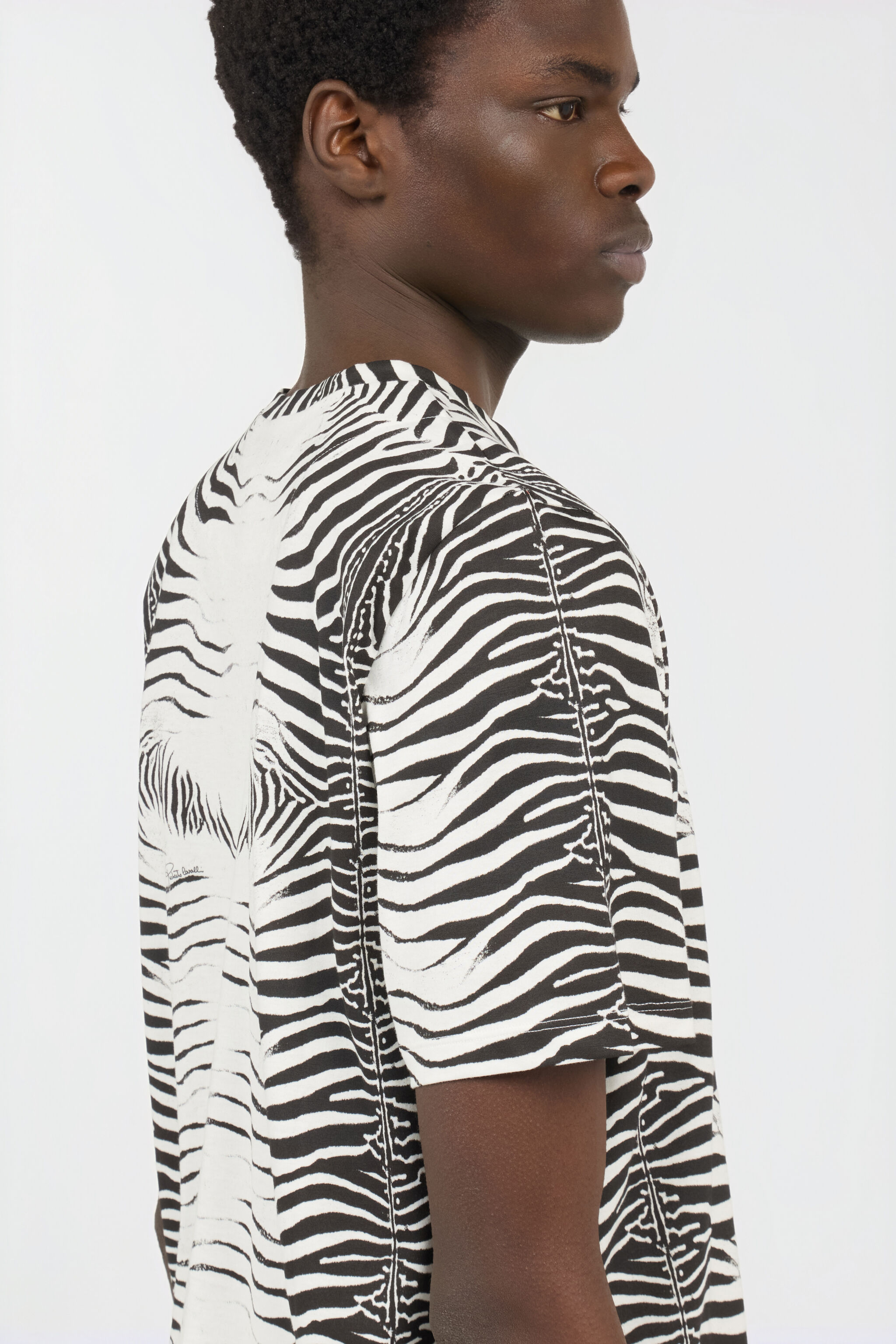 RC T-Shirt Mit Zebra-Print WHITE/BLACK ZEBRA SOT60L-JD020