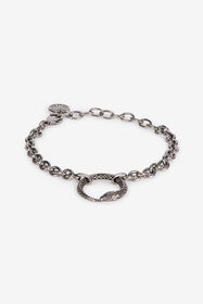 RC Bracelet With Snake Charm Silver URG004-AM258
