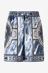 RC Short With Marble Print And Accents Dark blue URT271-4QN64