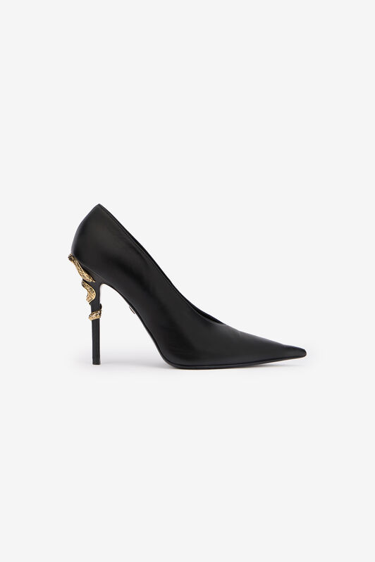 RC Pump Serpentine in pelle BLACK WKS009-PZ319
