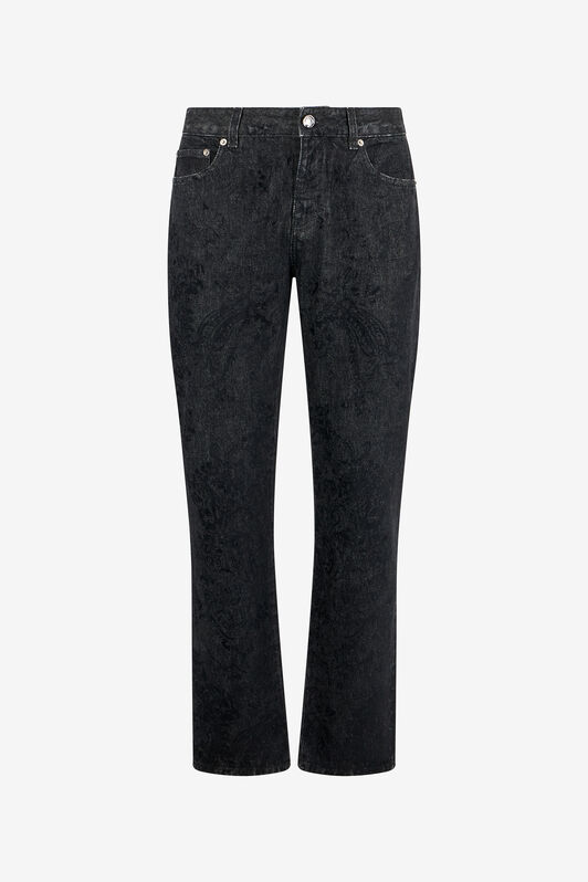 RC Jean à motif ornemental Black BLACK WRJ209-VT036