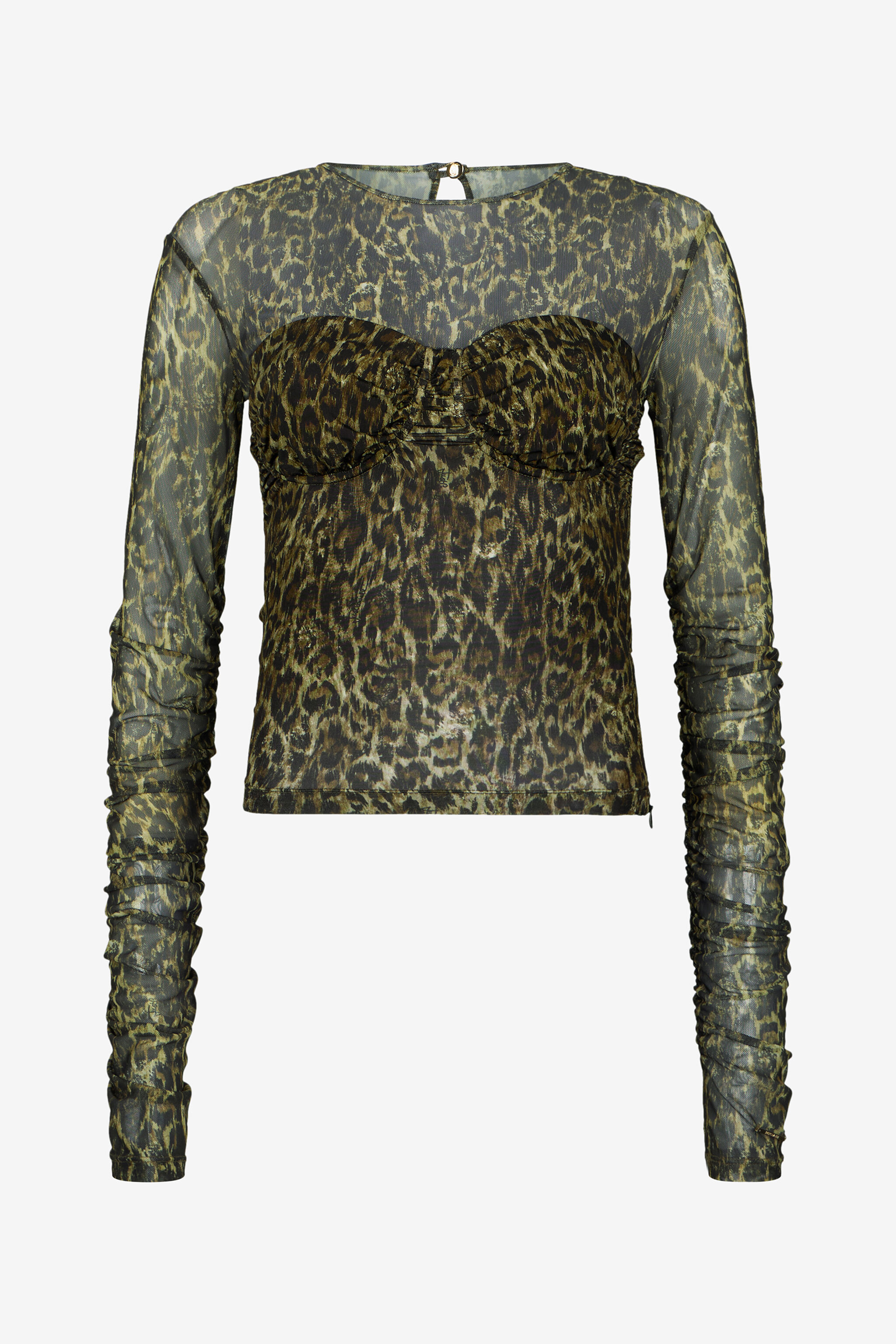 JC T-Shirt mit Leoparden-Print VERDE 185 VFT214-VF337