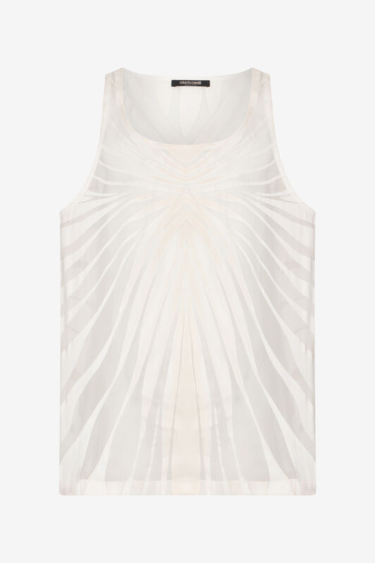 RC Top With Ray Devoré Print NATURAL WHITE XRT600-HLI15